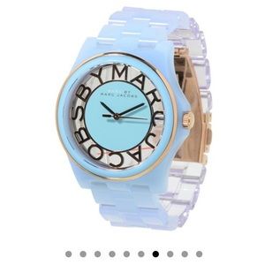 Marc Jacobs Lucite baby blue ombré watch